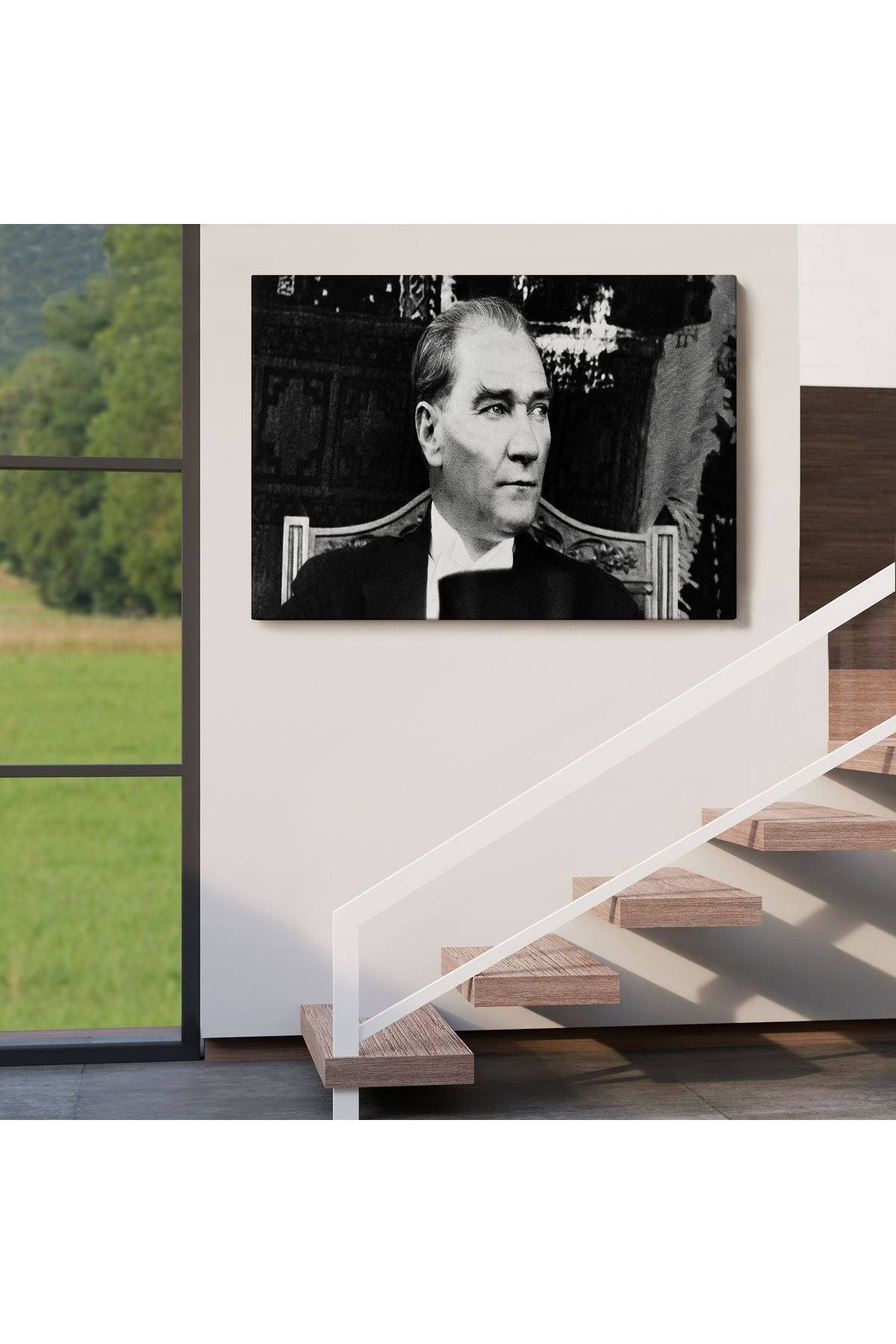 Keskin Bakışlı Atatürk Tablosu-6635