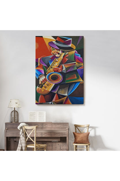 Cazz Sanatçısı Dekoratif Duvar Tablosu-6493
