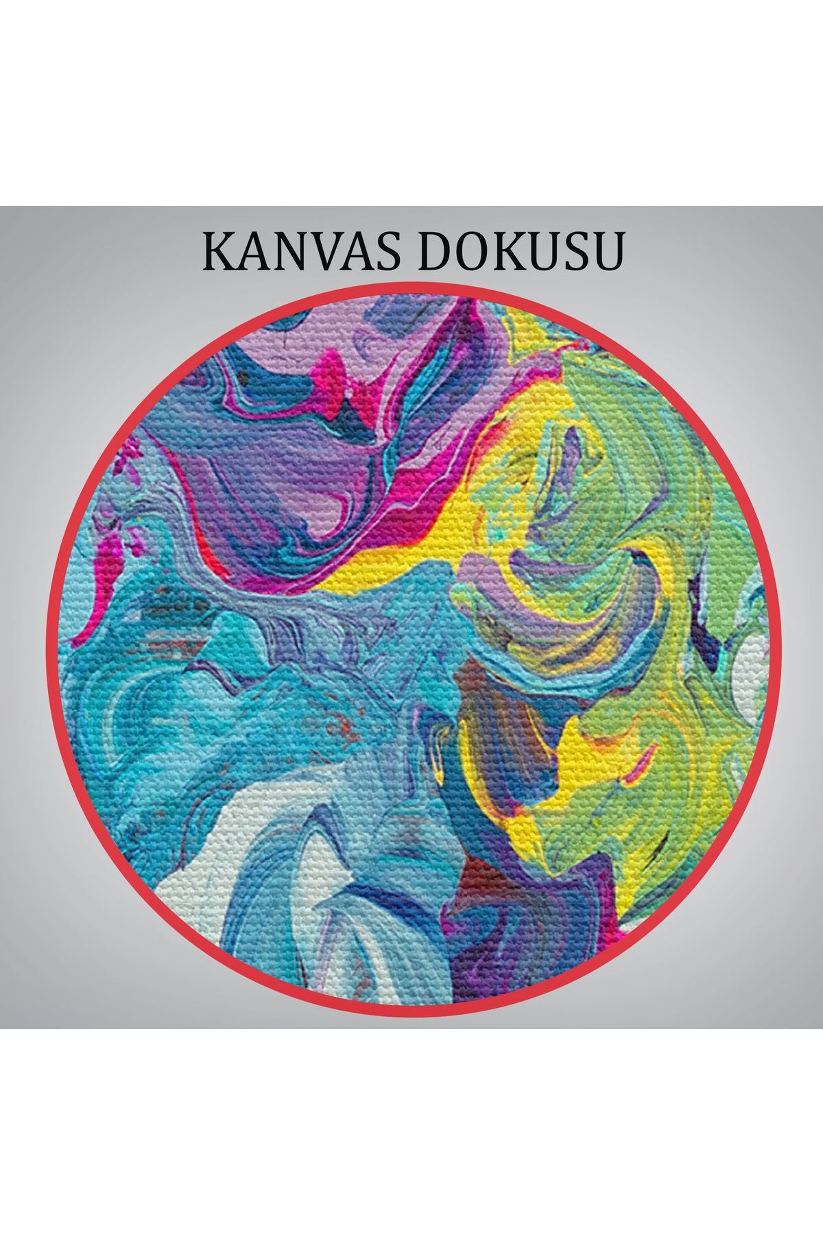 Modern Tarz Yağlıboya Görünüm Dekoratif Kanvas Duvar Tablosu-3524