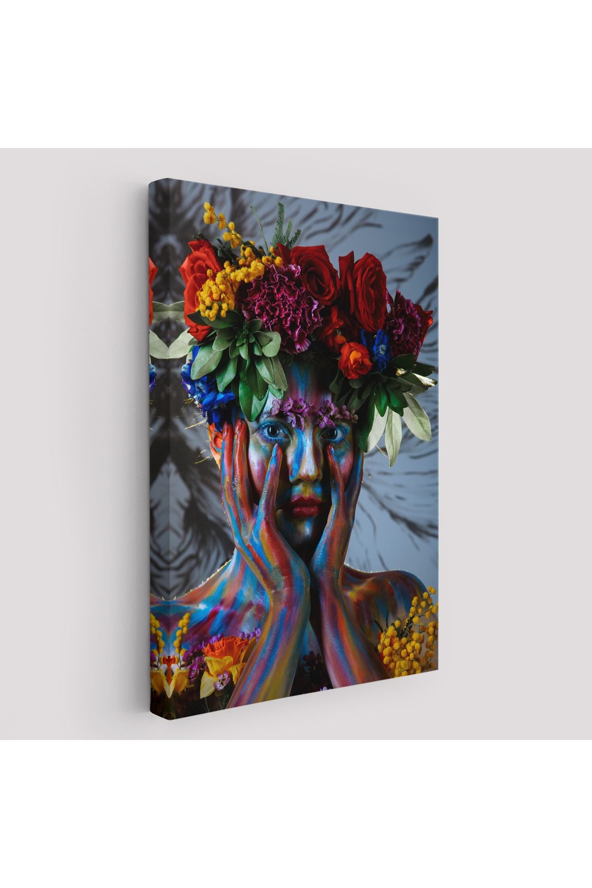 DB HG Çiçek Taçlı Kız Duvar Tablosu-5992