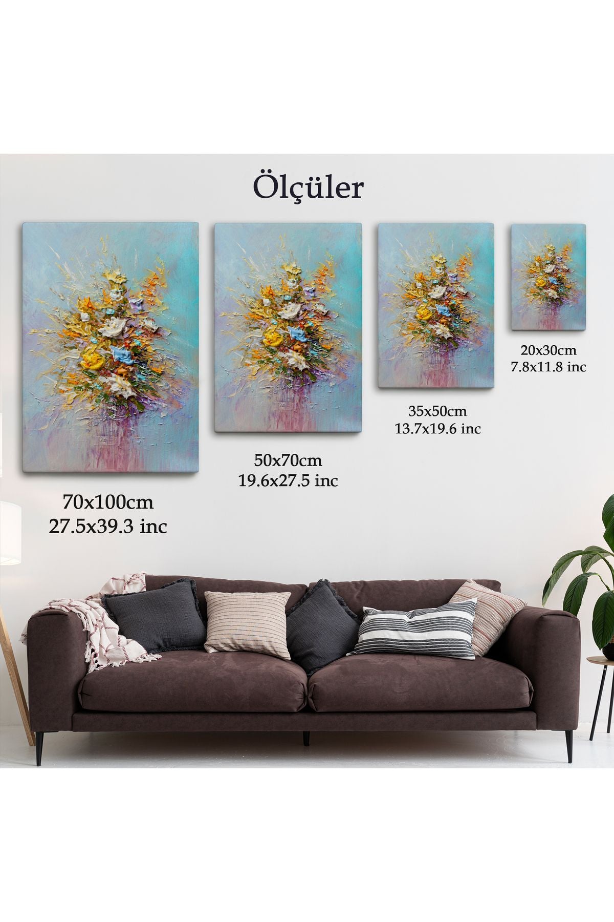 Yağlıboya Çiçek Sanatı Tablosu-5927