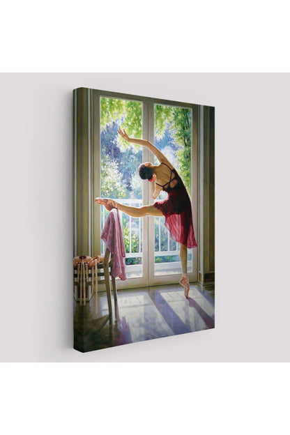 Bale Yapan Dansçı Kadın Duvar Tablosu-6428