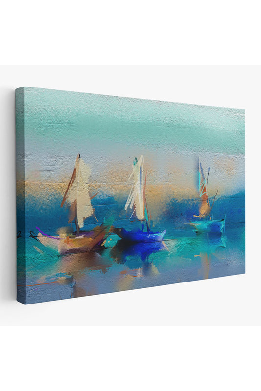 Soyut Modern Sanat Yağlıboya Görünüm Dekoratif Kanvas Duvar Tablosu-3589