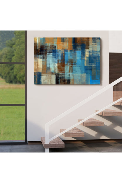 Soyut Yağlıboya Görünüm Dekoratif Kanvas Duvar Tablosu-3449
