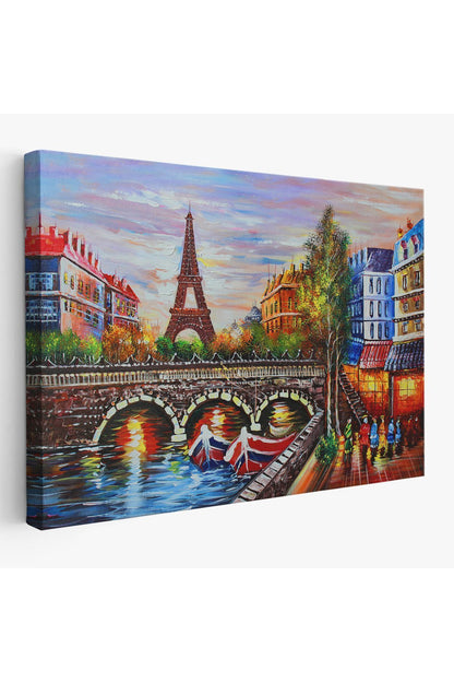 Dekoratif Kanvas Tablo, Duvar Tablosu- Eyfel Kulesi Paris, Modern 1232