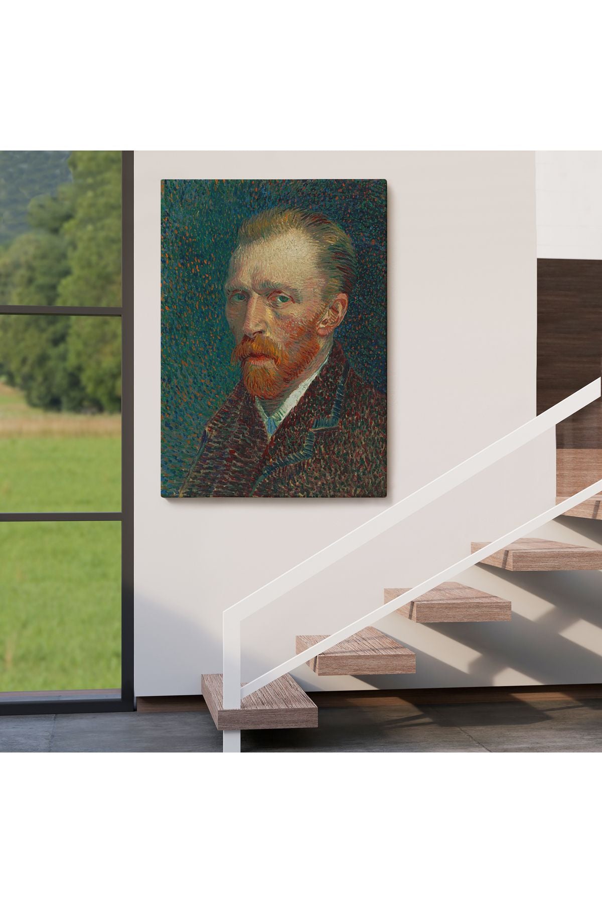 Vincent Van Gogh'un Portresi 1887 Kanvas Tablo-5114