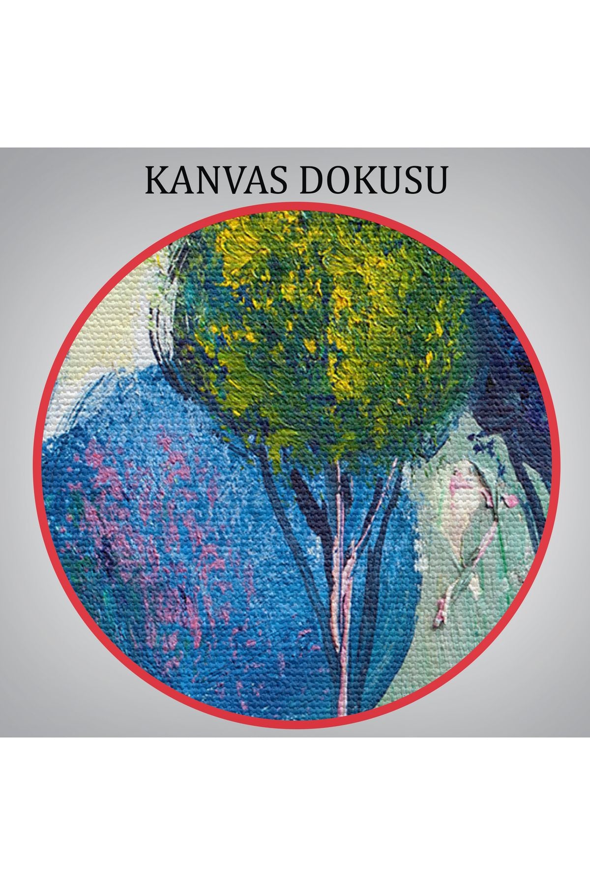 Bahçe Çiçeği Dekoratif Kanvas Duvar Tablosu-3594