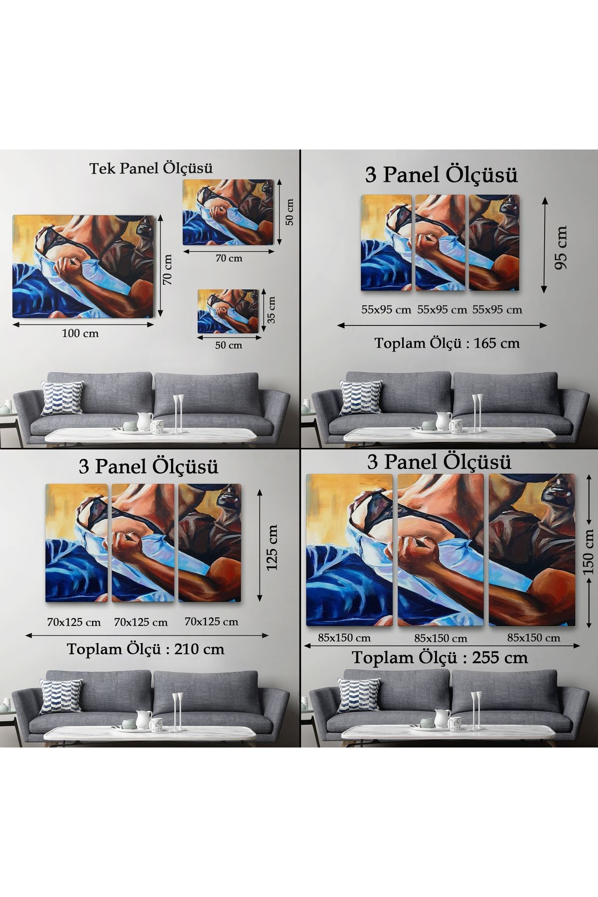 Yatak Odası Dekoratif Duvar Tablosu-6657