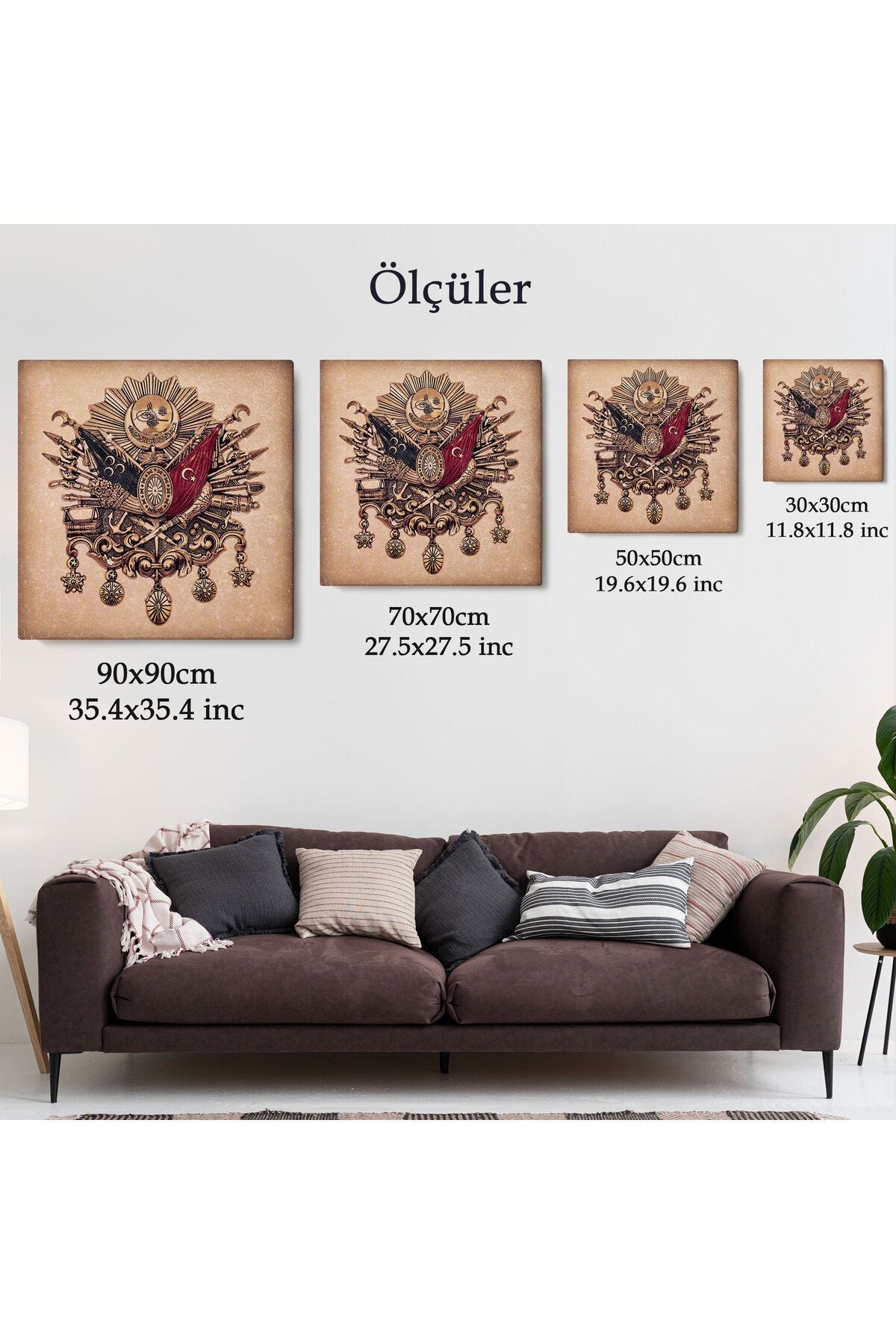 Osmanlı Tuğrası Dekoratif Kanvas Tablo-5804