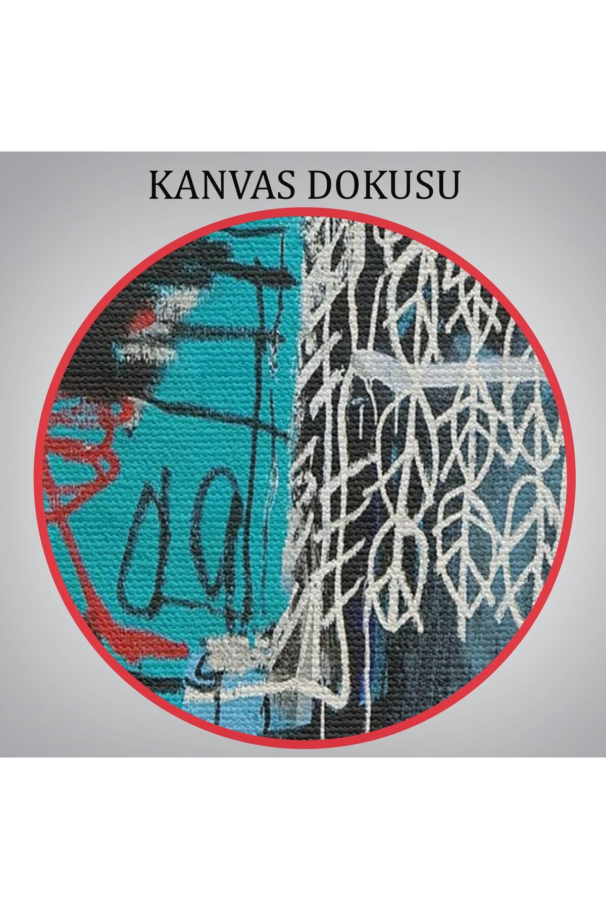 Jean Michel Basquiat Mavi Kuş Kanvas Tablo-5060