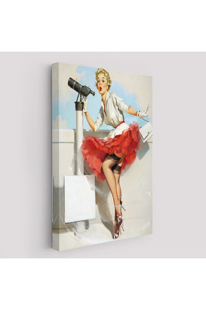 Sexi Denizci Kadın Dekoratif Duvar Tablosu-6434