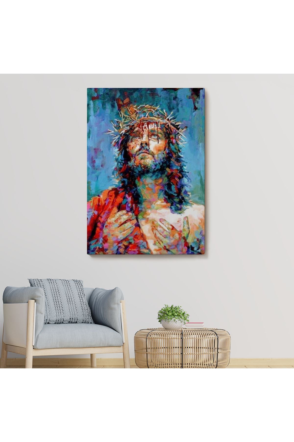 Dekoratif Kanvas Tablo, Duvar Tablosu-Hz İsa Mesih 6308