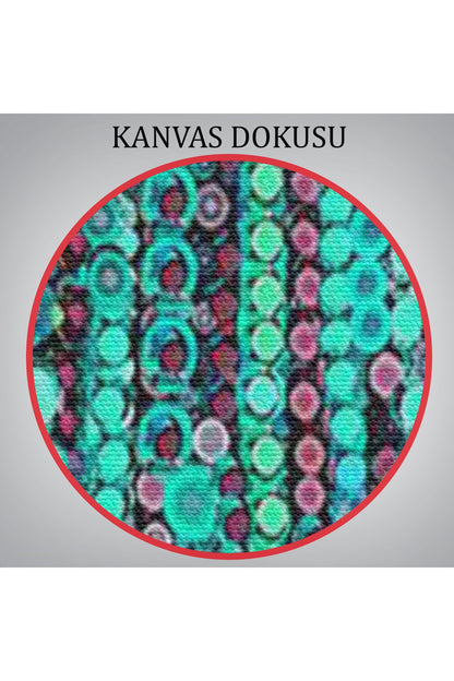 Renkli Sarmaşık Duvar Tablosu-6101