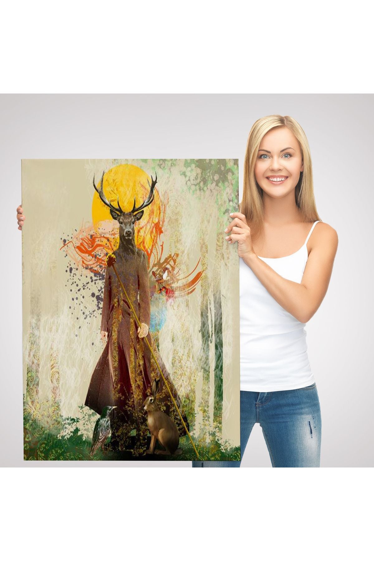 modagos067 Volker Rossenbach'in Ormanın Efendisi İsimli Tablosu-6057