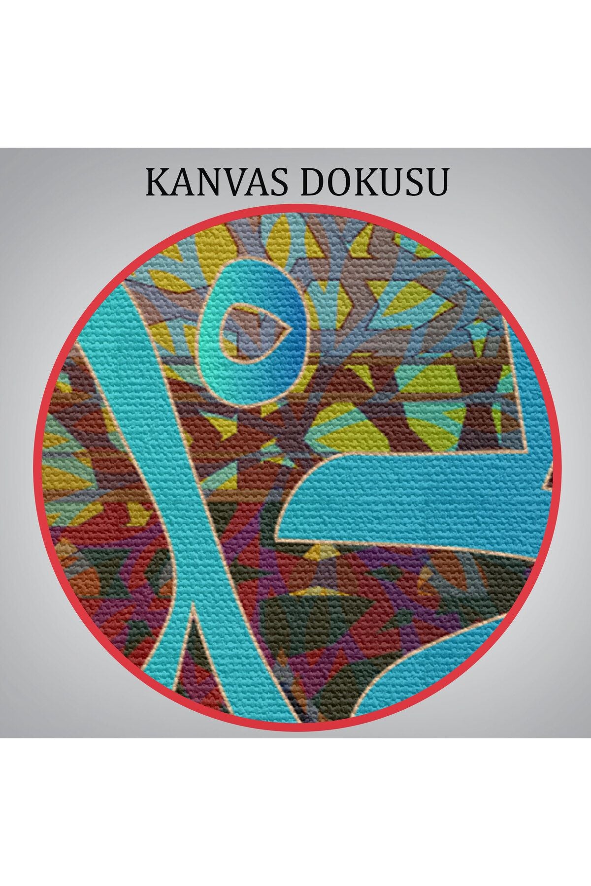 Elhamdülillah, Yazılı Dekoratif Kanvas Tablo-3280