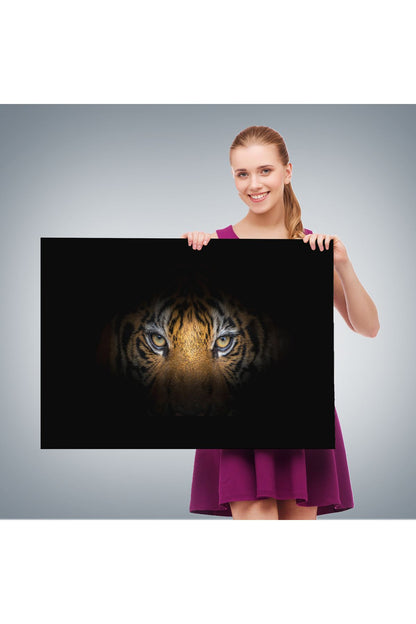 DB Kaplan Gözleri Dekoratif Kanvas Tablo 1161