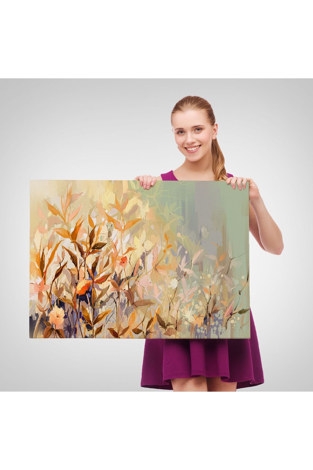 Renkli Yapraklar Duvar Tablosu-1240