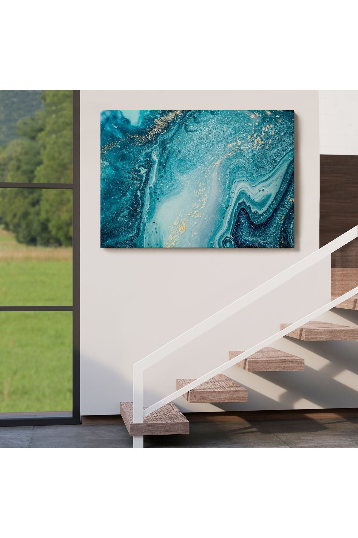 Soyut Okyanus Derinlikleri Duvar Tablosu-1218