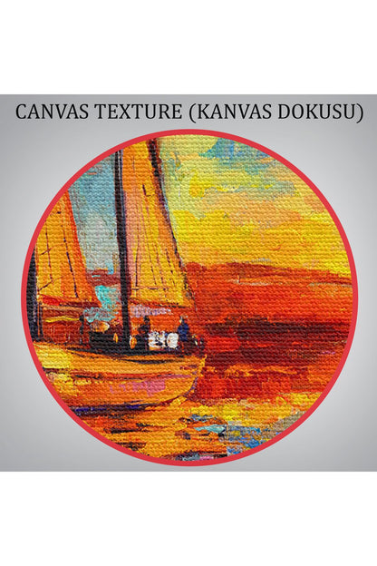 DB  Okyanustaki Büyük Yelkenli Duvar Tablosu-1227