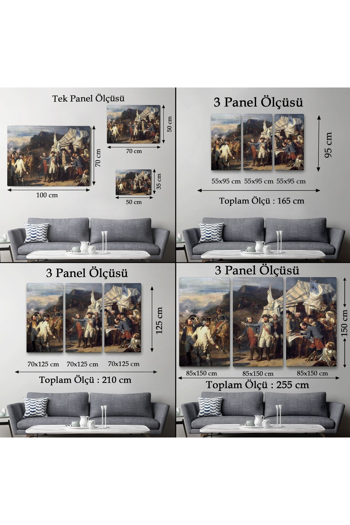 YB Yorktown Kuşatması Tablosu - Couder Yorktown Versailles-6546