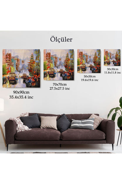 Aşağı California Sokak Gelen Nob Hill Thomas Duvar Tablosu-5825