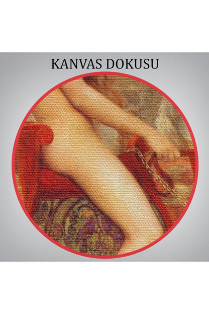 Lady Godiva Tablosu - At Üstünde Çıplak Kadın-6583