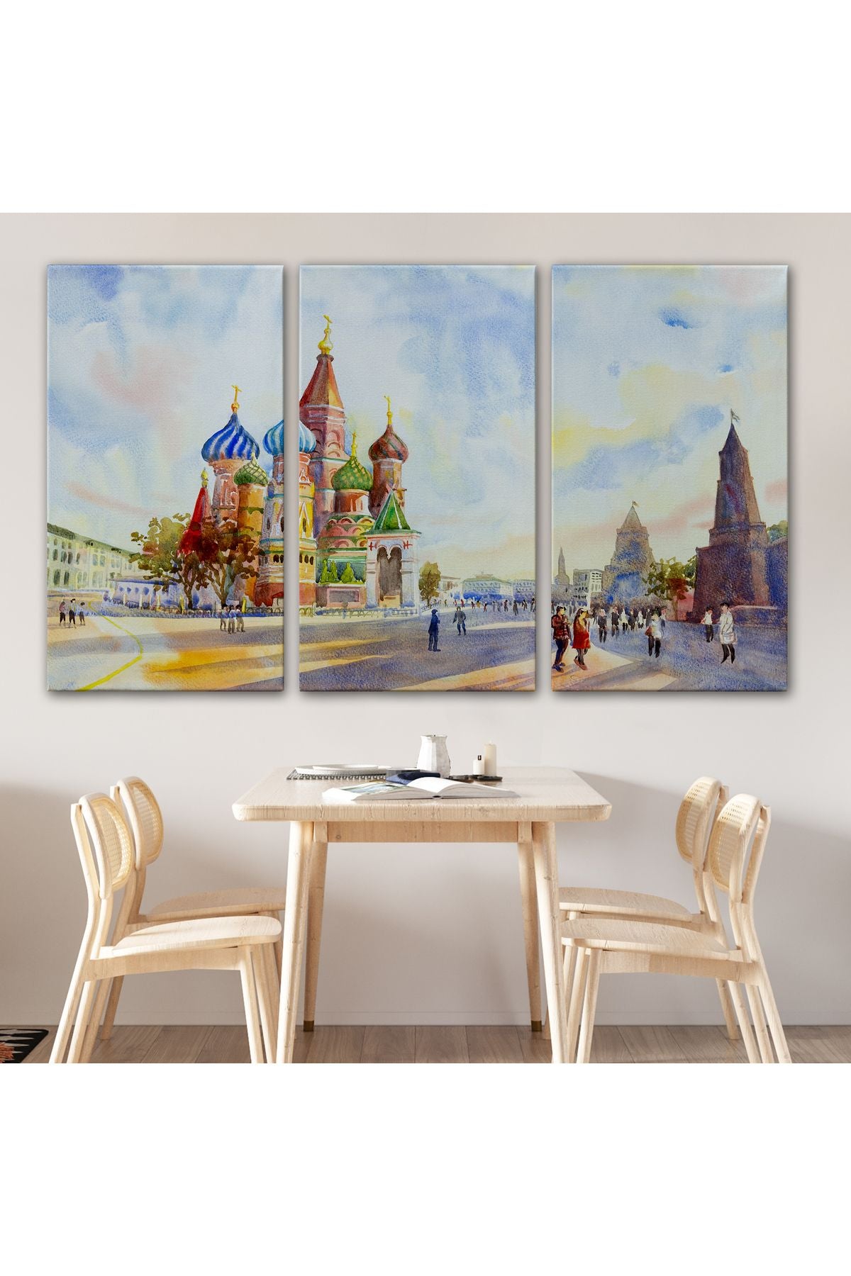 Kremlin Ve Kızıl Meydan Aziz Basil Katedrali Moskova Tablo-3559