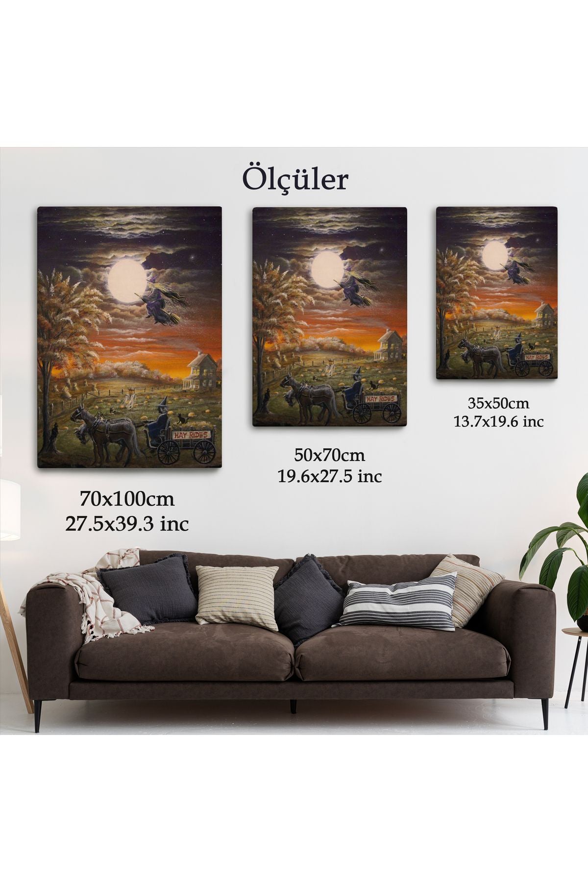 Cadılar Bayramı Helloven Dekoratif Duvar Tablosu -6251