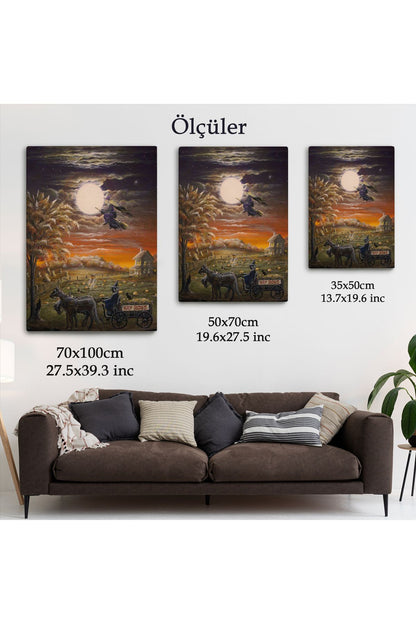 Cadılar Bayramı Helloven Dekoratif Duvar Tablosu -6251