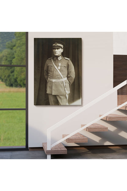 Atatürk Portre Tablosu Türkiye Cumhuriyeti Kurucusu Mustafa Kemal Atatürk Dekoratif Tablo-CU-73