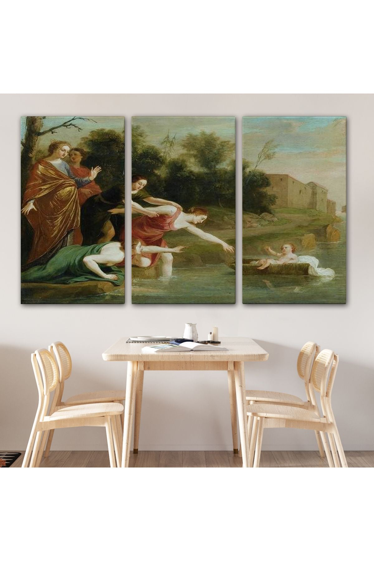 Jacques Stella - Musa'nın Bulunuşu Tablosu - The Finding of Moses-6579