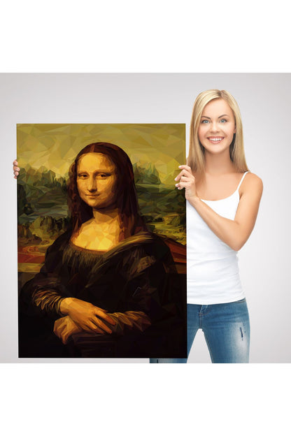 Mona Lisa Leonardo da Vinci tablosu Dekoratif Kanvas Duvar Tablosu-5955