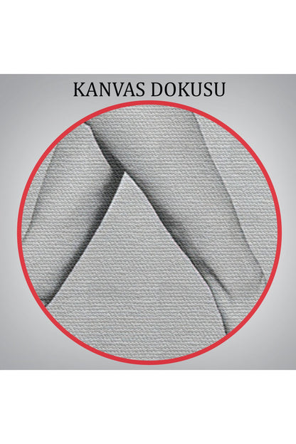 Çıplak Sörfçü Kadın Kanvas Tablo-5240