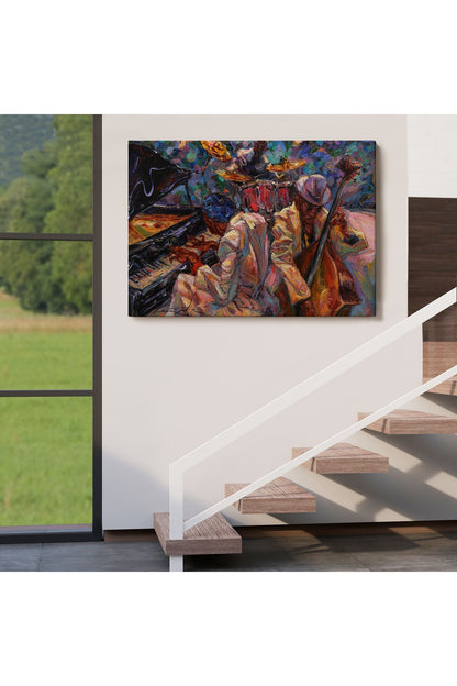 OZ Caz Müzİği Yapan Grup Duvar Tablosu-1216