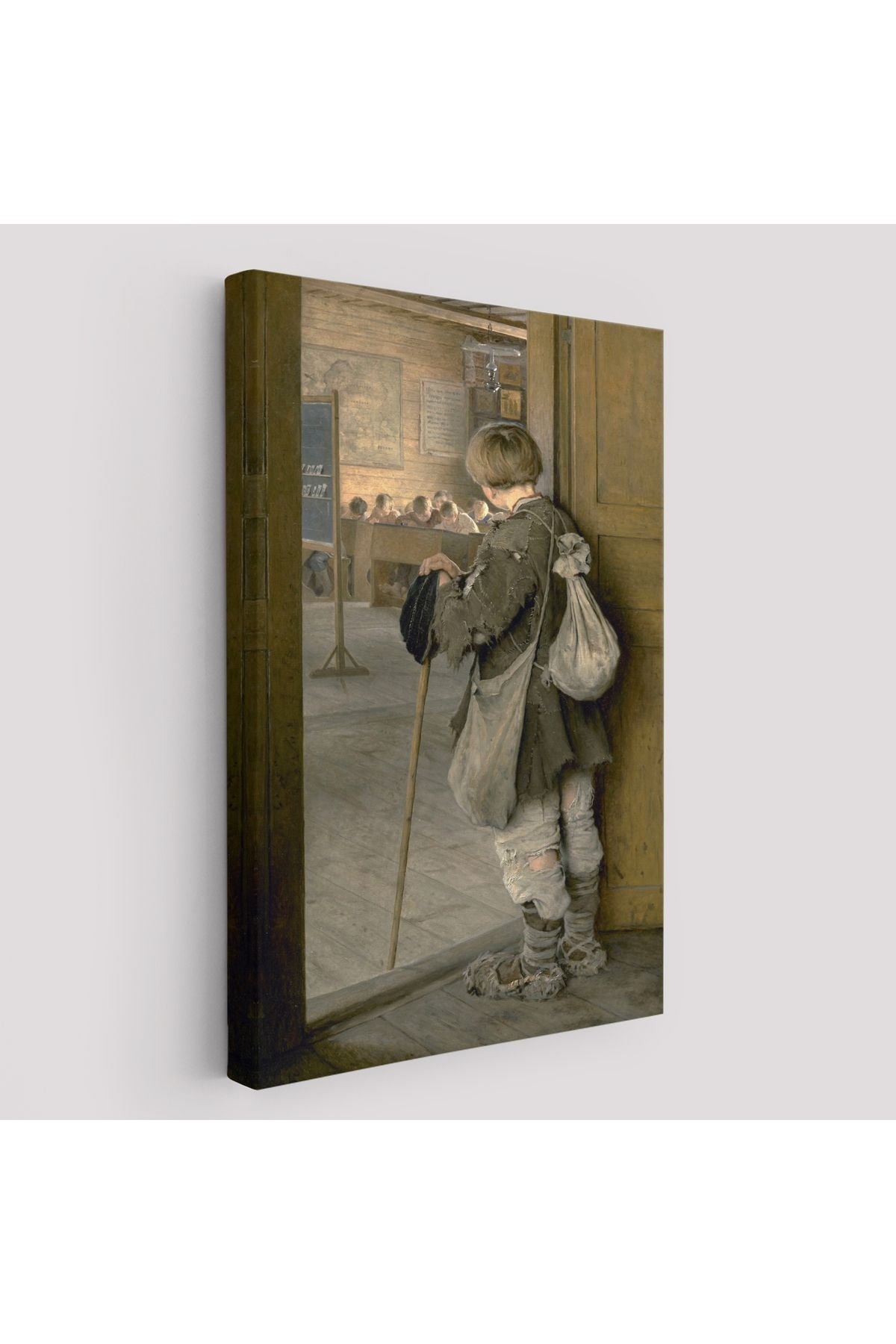 Nikolay Bogdanov Belsky'in Sınıfın Kapıdında Tablosu-6341