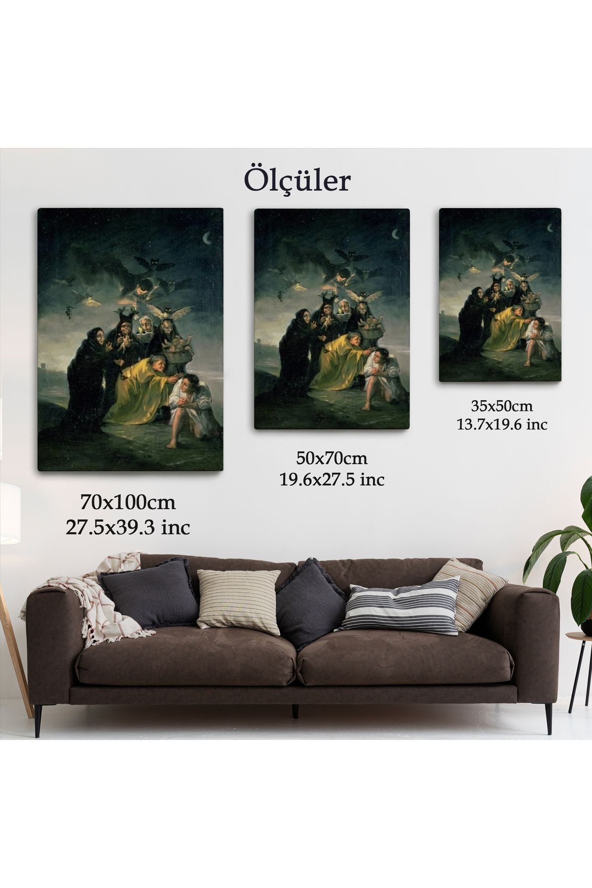 Madrid İspanya Lázaro Galdiano Müzesindeki Francisco Goya?'nın Büyü Tablosu-6252