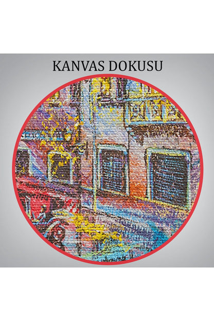 Renkli Şehir Manzarası Kanvas Tablo-5902