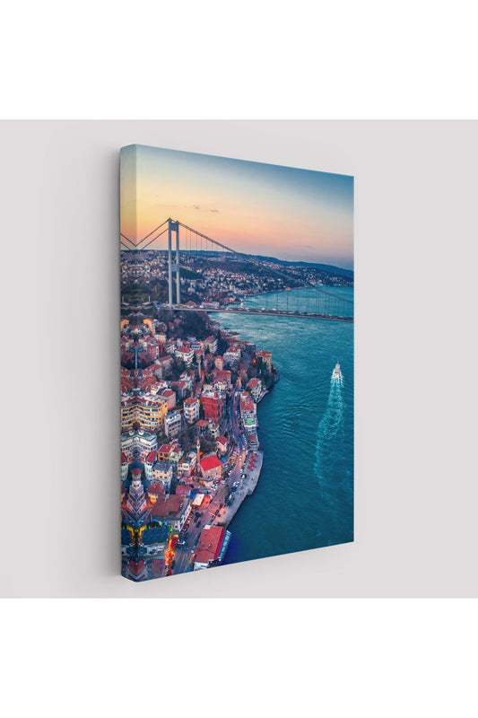 Boğaziçi Kuş Bakışı Dekoratif Kanvas Tablo-5971