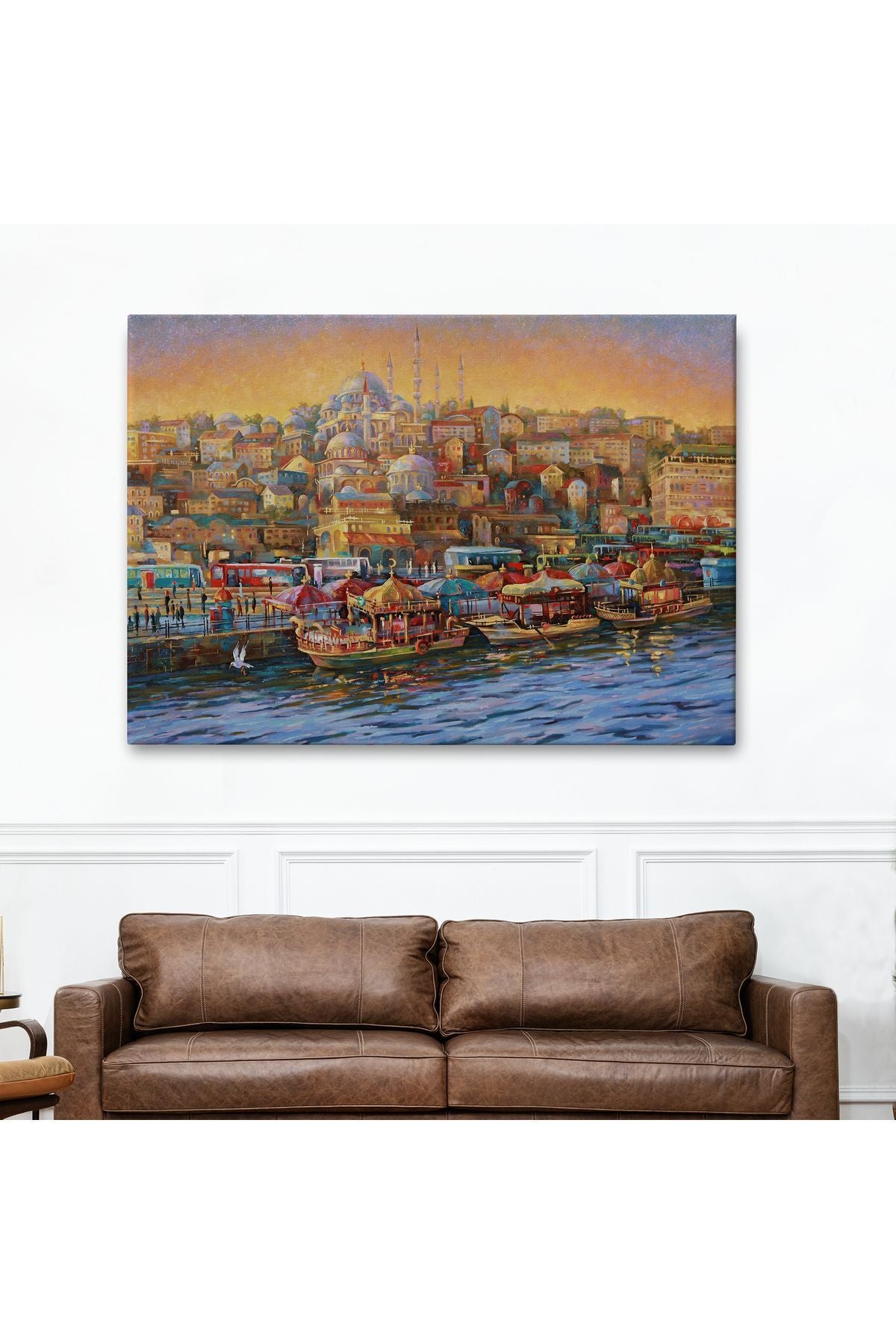 Dekoratif Kanvas Tablo-Sultan Ahmet Camii ve Yavru Kedi Duvar Tablosu 6510