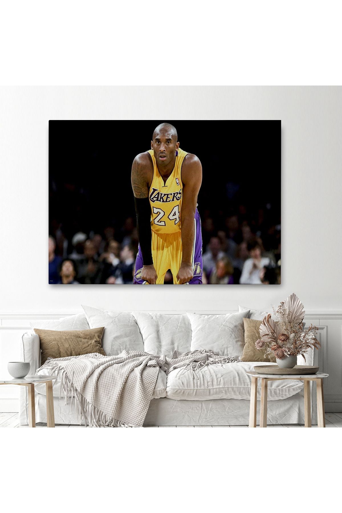 YB Kobe Bryant Los Angeles Lakers Kanvas Tablo / Black Mamba-5149