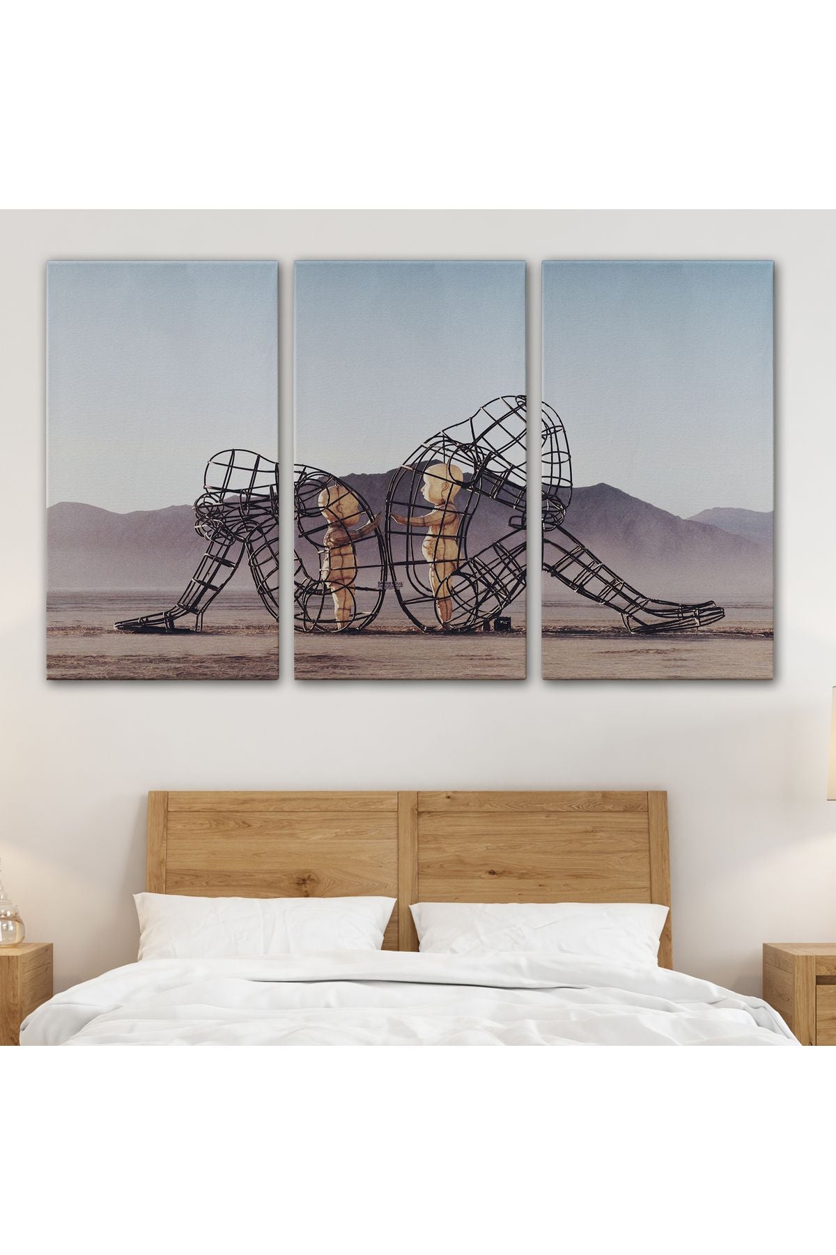 Ejderhanın Kaşındaki Savaşçı Kanvas Tablo-5084