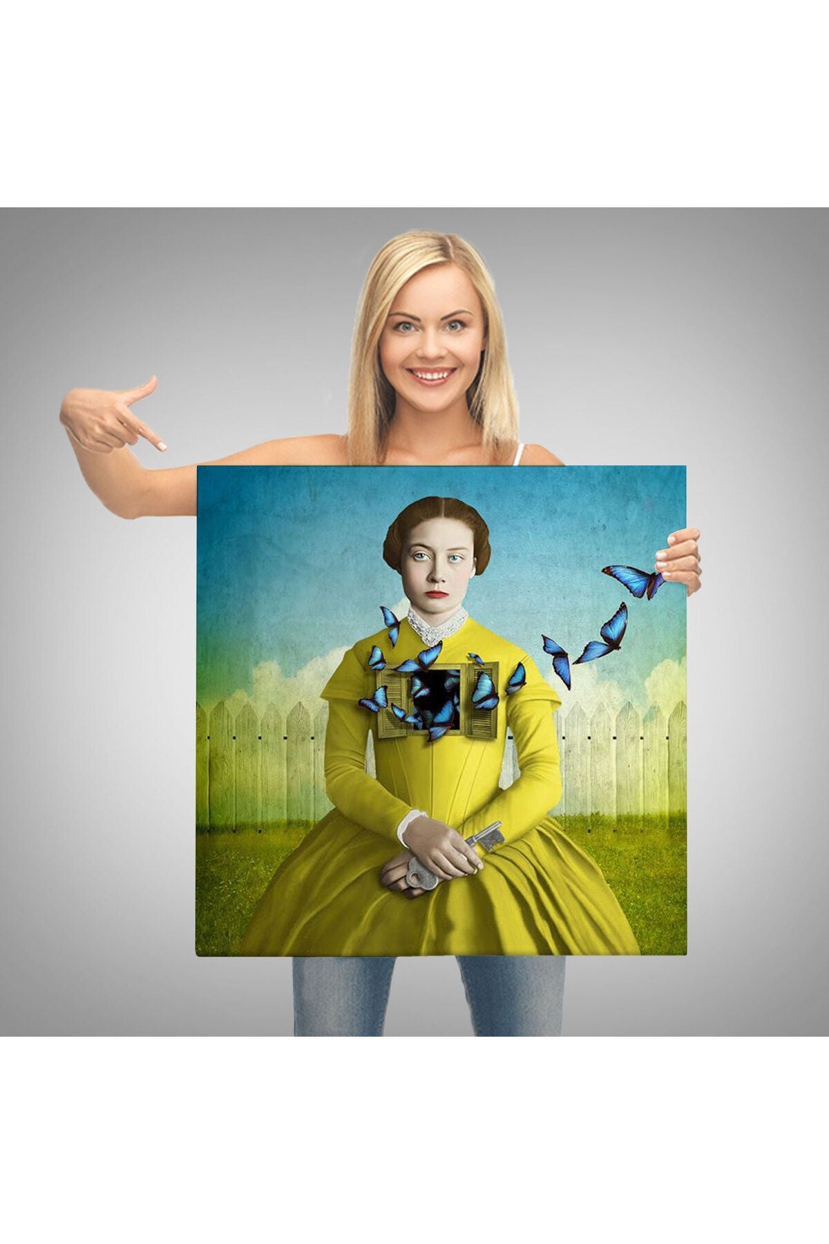 Ruhların Uçmasına İzin Ver, Gerçeküstü Sanat Kanvas Tablo-5853