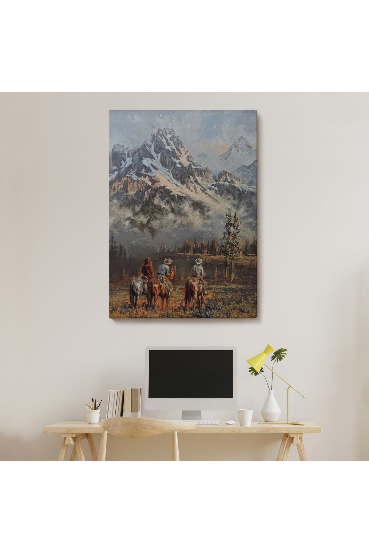 HG Amerikalı Kovboylar Dekoratif Duvar Tablosu-6149