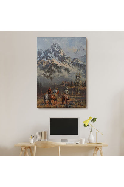 HG Amerikalı Kovboylar Dekoratif Duvar Tablosu-6149