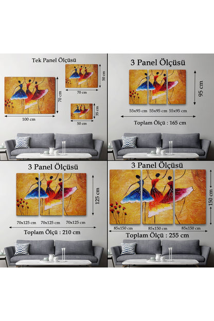 Dekoratif Kanvas Tablo, Duvar Tablosu-Yağlıboya Görünüm İspanyol Dansı 3488