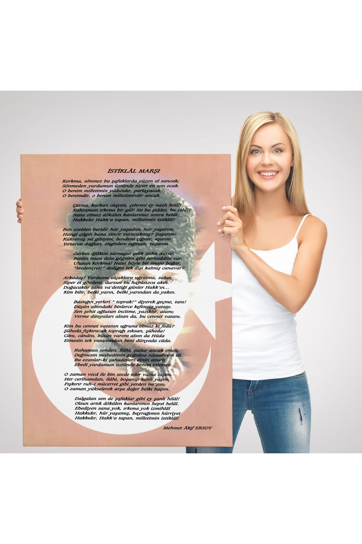 DB İstiklal Marşı Dekoratif Duvar Tablosu-6466