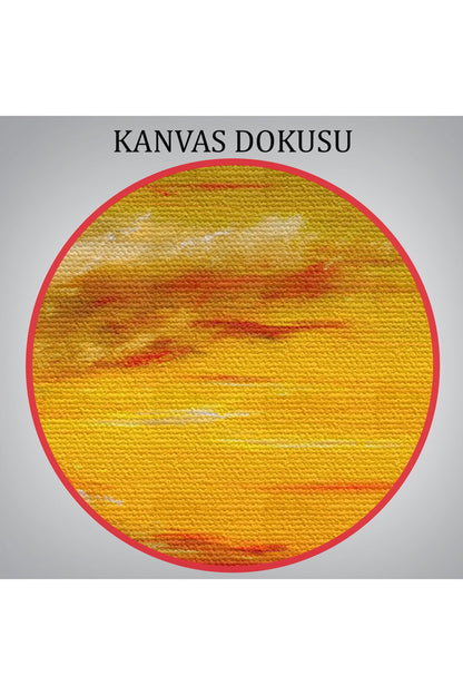 Deniz Manzarası Yağlıboya Görünüm Dekoratif Kanvas Duvar Tablosu-3762