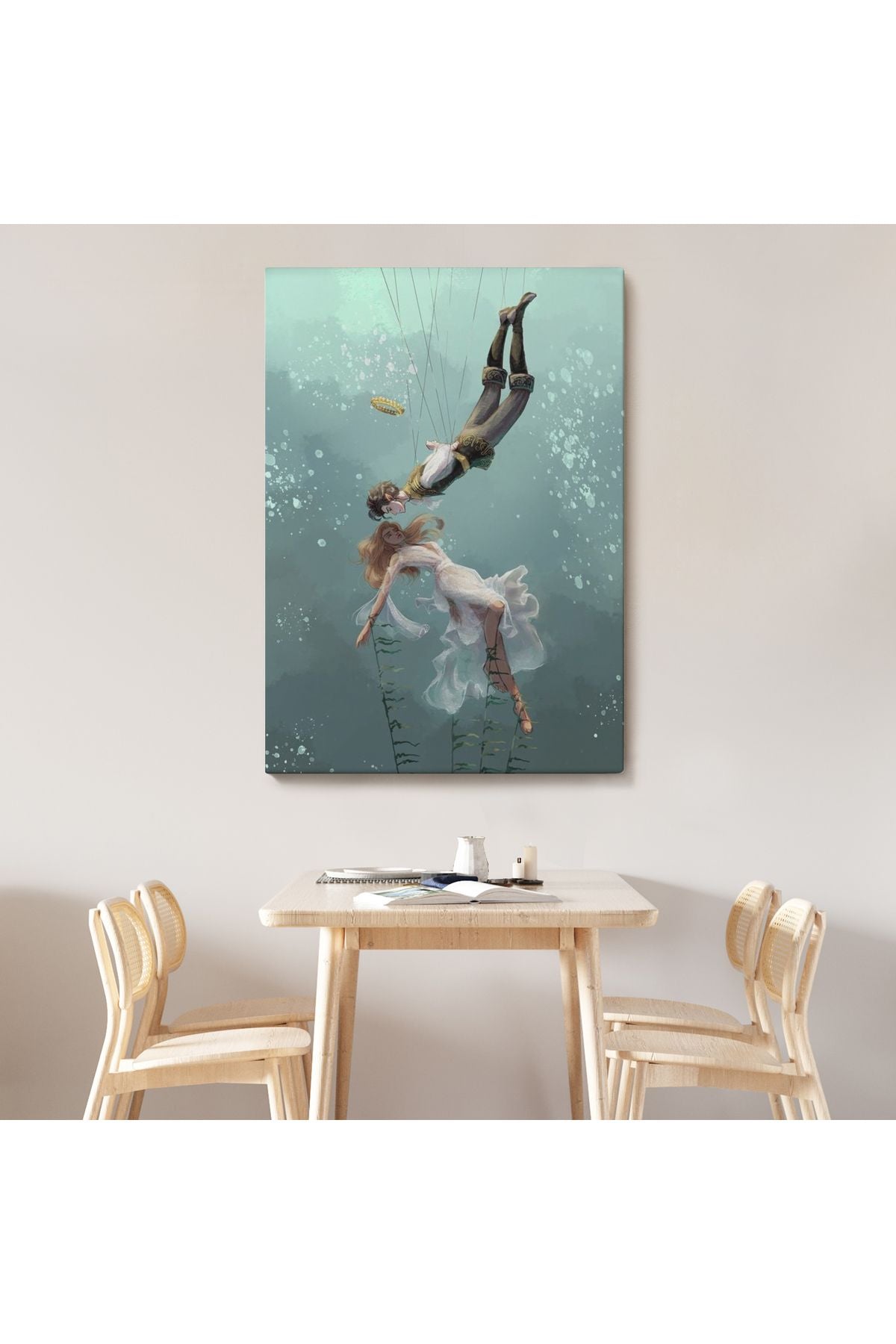 Kötü Kral Jude & Cardan, Denizler Altındaki Aşıklar Kanvas Tablo-5287
