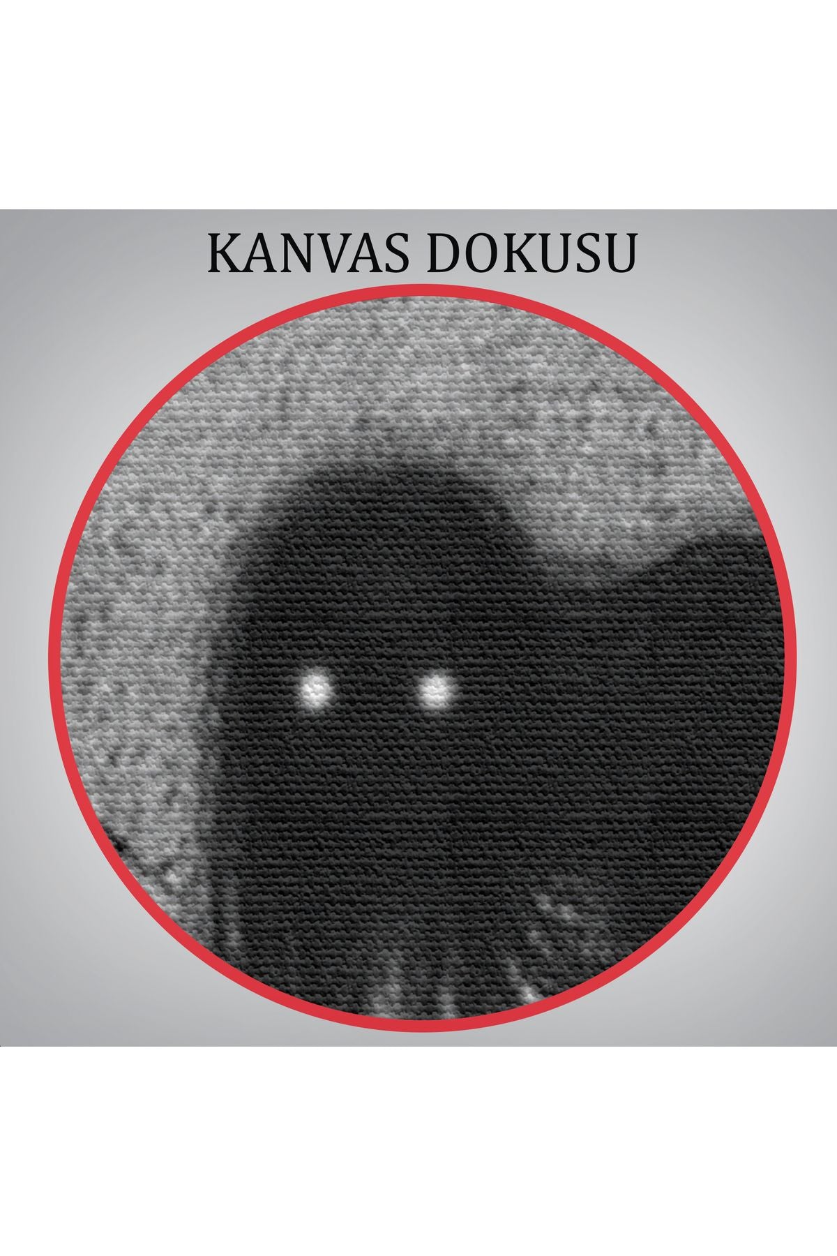 Karanlık İçindeki Korkunç Bir Çift Göz Tablosu-6288