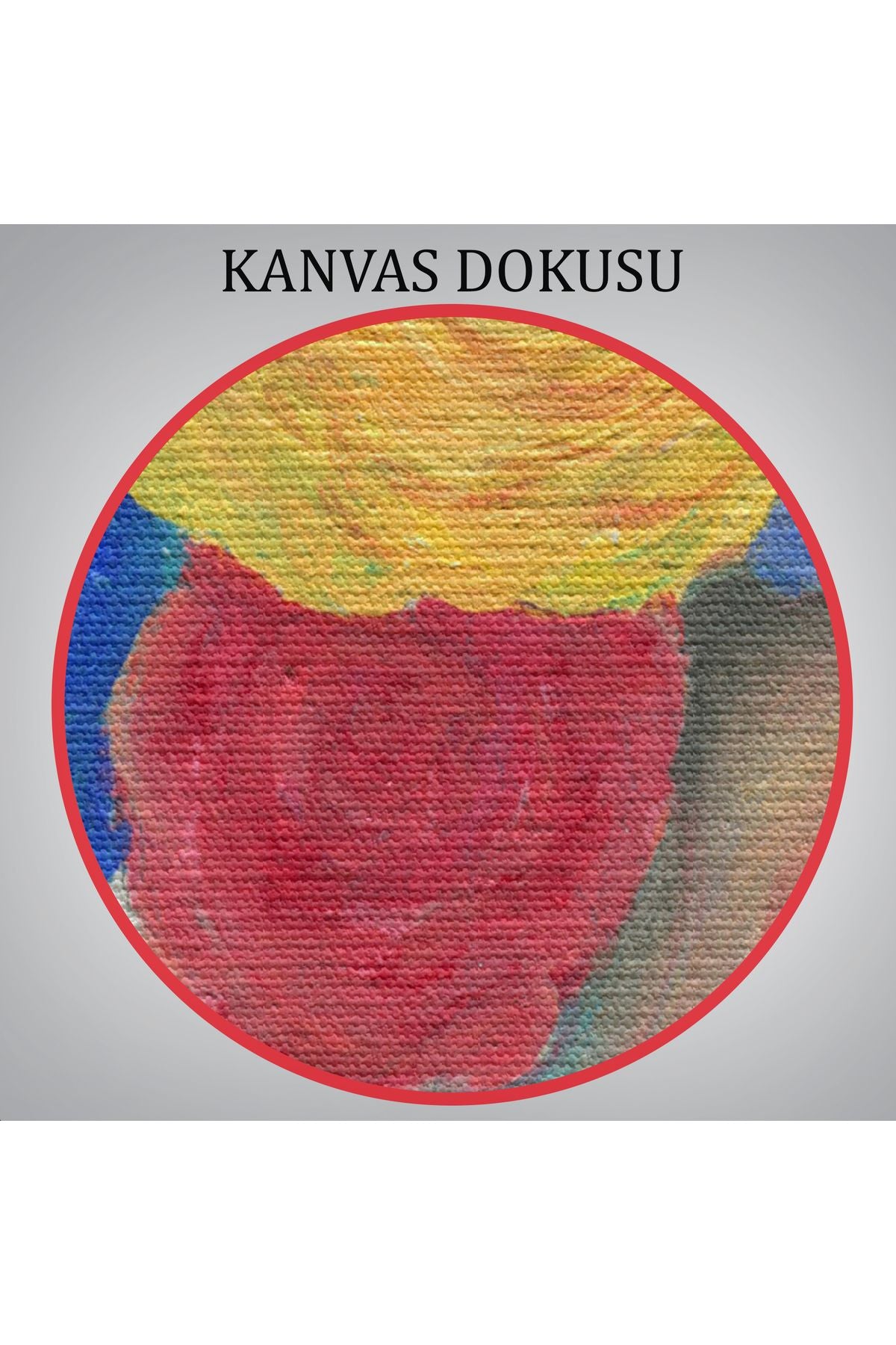 YB Çiçek Saçlı Kadın Yağlıboya Görünüm Dekoratif Kanvas Duvar Tablosu-5942